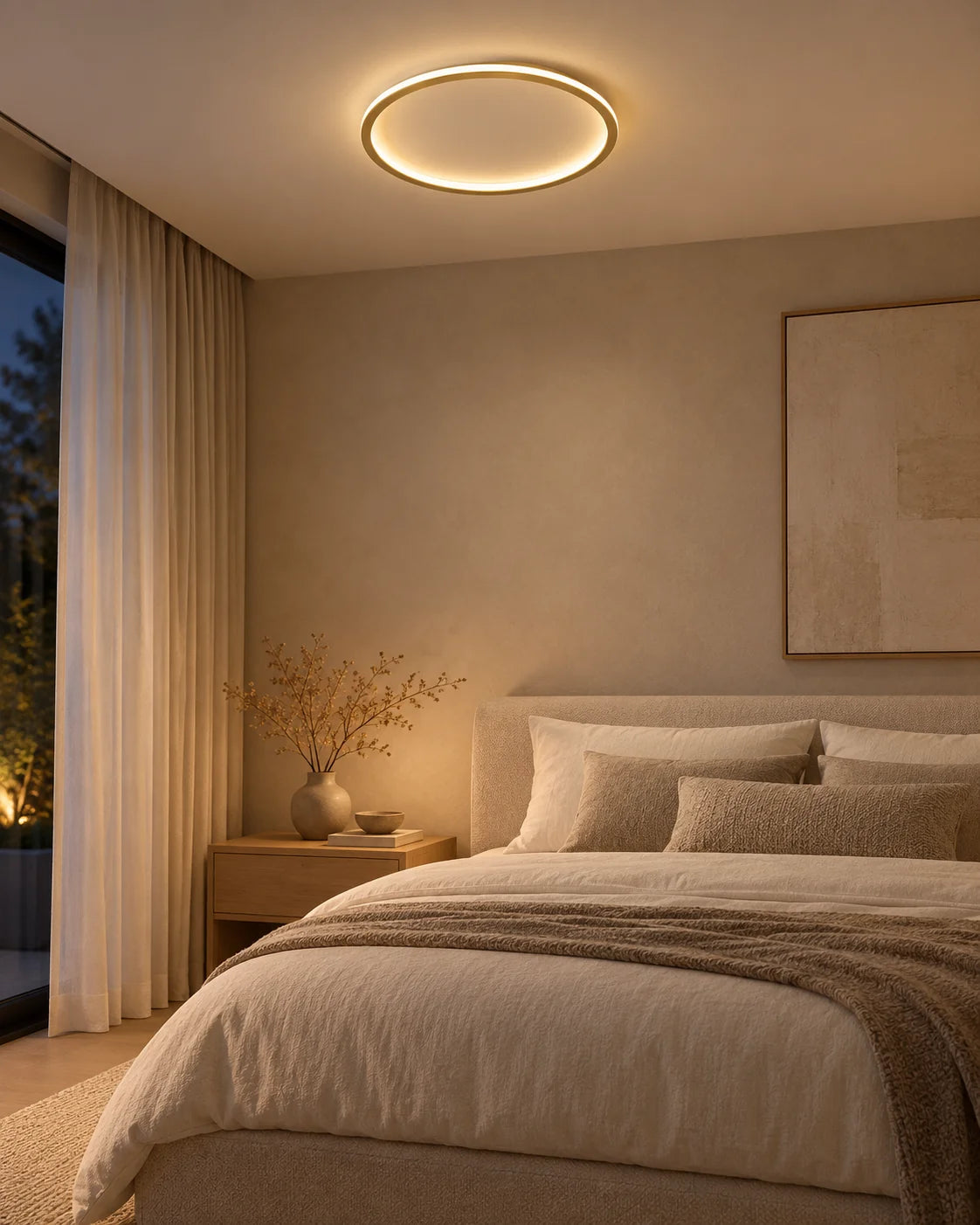 Plafonnier LED Cercle Minimaliste — allume