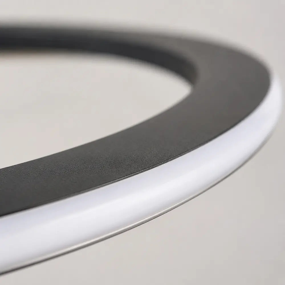 Plafonnier LED Moderne 3 Anneaux avec Télécommande – Blanc